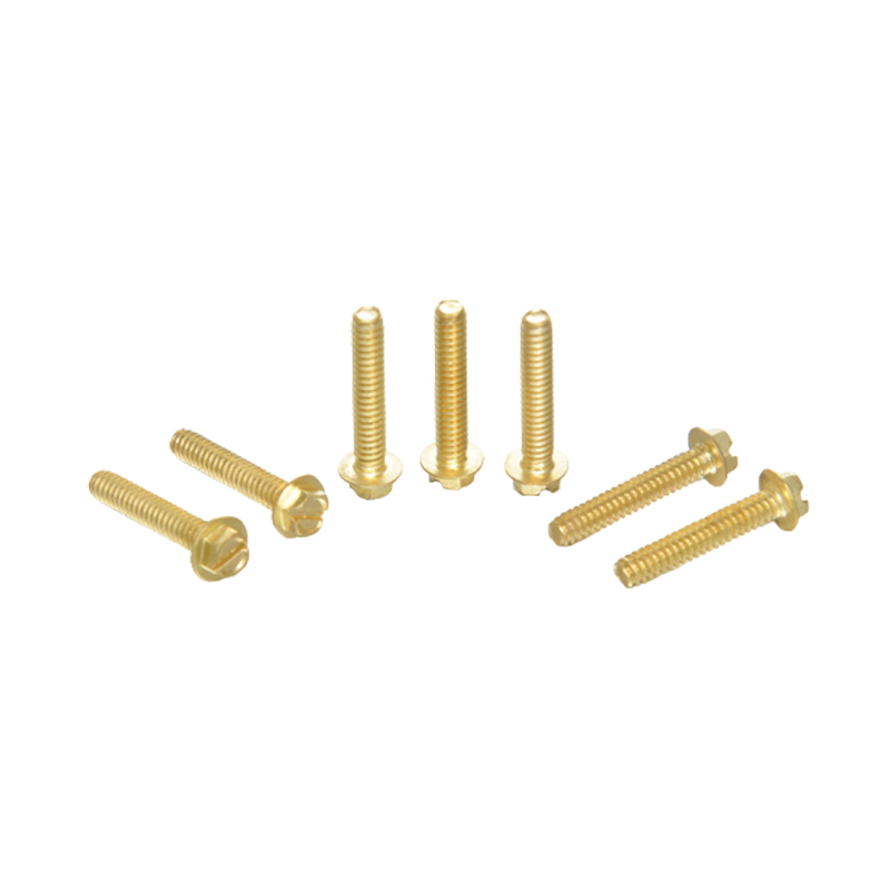 Șuruburi de flanșă cu flanșă cu hexagon cu zinc galben